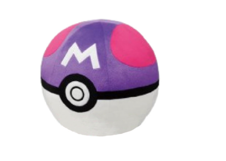 T18852D-05 - Peluche MASTERBALL POKEMON rosa y morado - 1