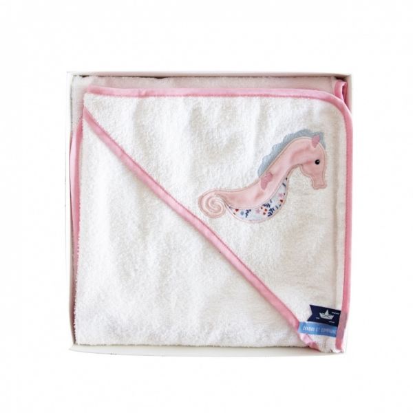 DC3663 - CAPA DE BAÑO - Caballito de mar rosa - 1
