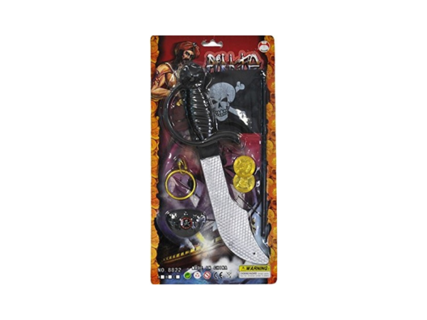 LPE50416 - Kit pirata con bandera; machete y accesorios - 1
