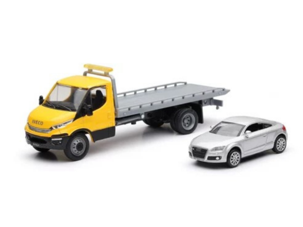 NEW16233C - Camión IVECO con AUDI TT gris - 1