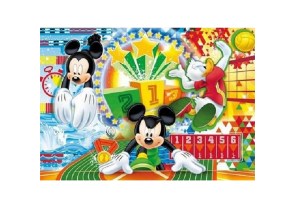 CLE22222-4 - Puzzle 15 Piezas Mickey y sus amigos en los Juegos Olímpicos - 1
