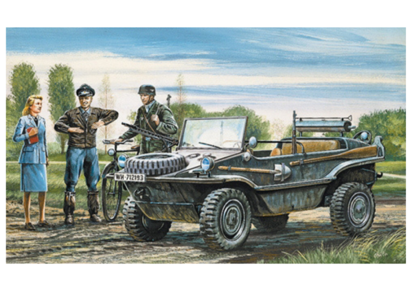 ITA0313 - Vehículo Schwimmwagen para montar y pintar - 1