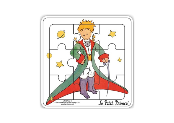 MGM865007-B - Marco de madera rompecabezas 9 piezas EL PEQUEÑO PRÍNCIPE con su espada - 1