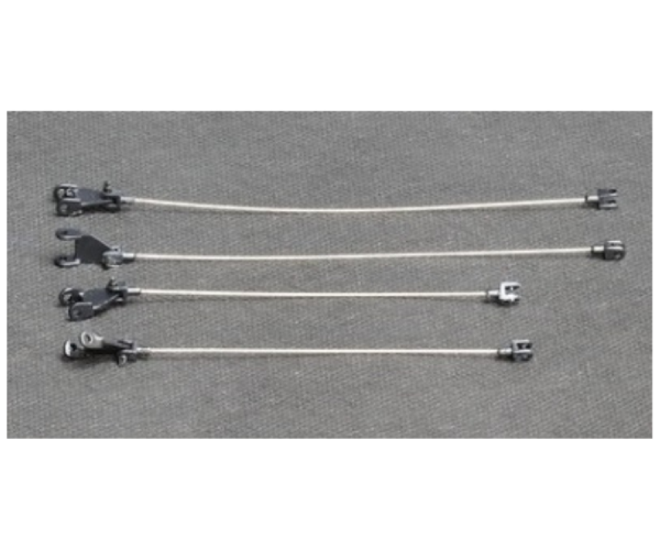 YCC783C-4 - Cables Arrow metalizados LG 1550 Negro RAL9005 - 1