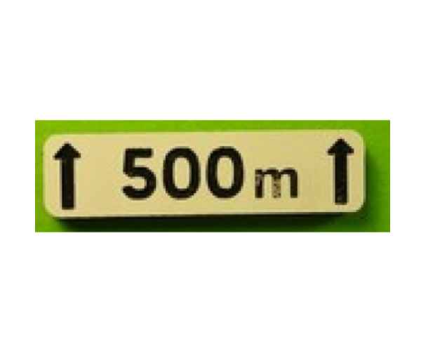 MCD-026 - Cartel de señalización Más de 500 m - En kit - 1