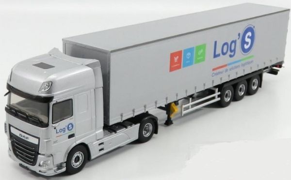 ELI116440 - Transporte de remolque de lona DAF XF Euro 6 480 4x2 y TAUTLINER Log's Grey - 1