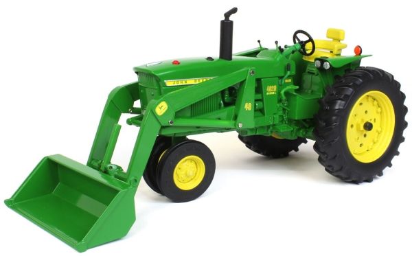 ERT45724 - JOHN DEERE 4020 diésel cultivos en hileras con pala cargadora - 1