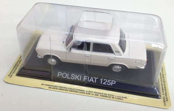 MAGLCFI125P - FIAT 125P Polski 1967 sedán 4 puertas blanco vendido en blister - 1