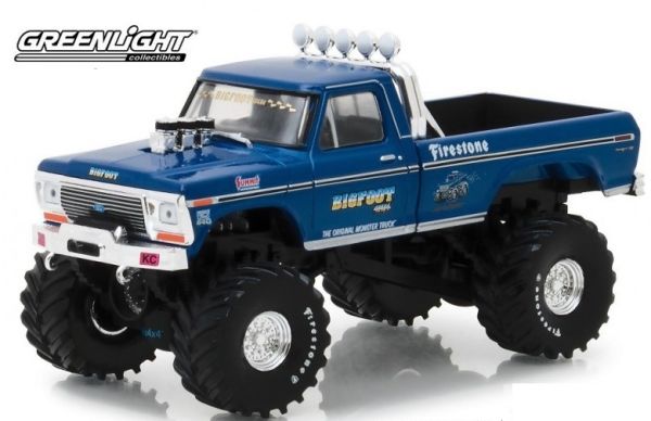GREEN86097 - FORD F-250 monster truck Bigfoot #1 1974 azul - 1