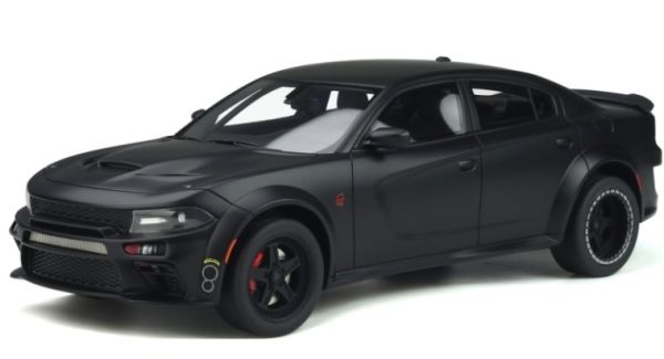 GT301 - DODGE Charger SRT Hellcat de cuerpo ancho negro mate - 1