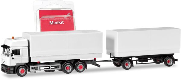 HER013505 - Porta lonas STEYR F 2000 6x2 y remolque de 2 ejes en kit para montar - 1