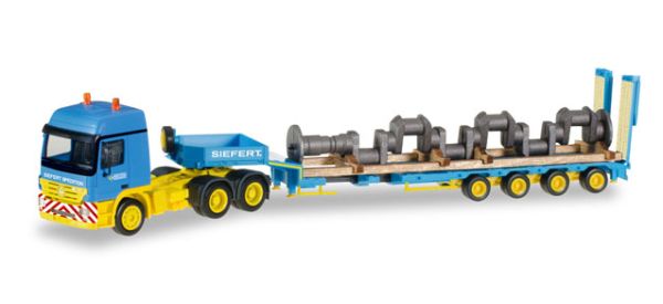 HER306973 - MERCEDES BENZ Actros S SZ 6x4 y remolque góndola rebajada 4 ejes con carga - 1