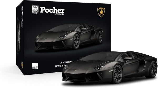 POCHK121F - LAMBORGHINI Aventador LP 700-4 Roadster Negro - Kit de 814 piezas - 1