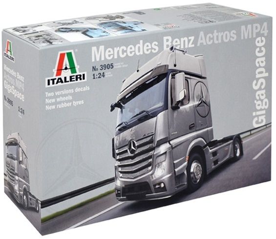 ITA3905 - Maqueta MERCEDES BENZ Actros MP4 Gigaspace 4x2 para montar y pintar - 1
