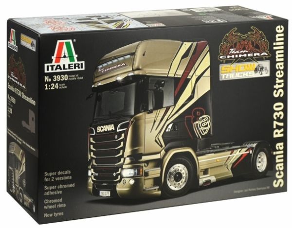 ITA3930 - SCANIA R730 Streamline Team Chimera 4x2 Show Truck maqueta para montar y pintar - 1