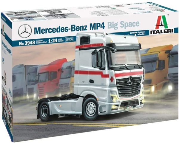ITA3948 - Maqueta de MERCEDES BENZ Actros MP4 Big Space 4x2 para montar y pintar - 1