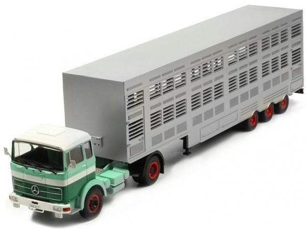 IXOTTR008 - MERCEDES BENZ LPS 1632 1970 4x2 y remolque para ganado - 1