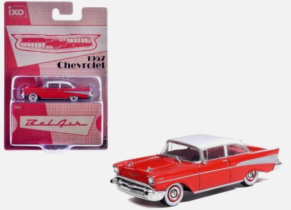 IXO-IA64008 - CHEVROLET Bel-Air 1957 Rojo y blanco (en blíster) - 1