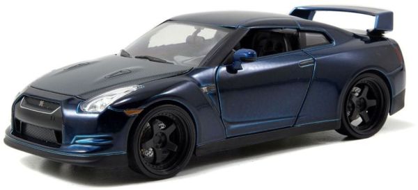 JAD97036 - NISSAN GT-R R35 2009 capota de carbono oscuro azul metálico de Brian Fast And Furious - 1