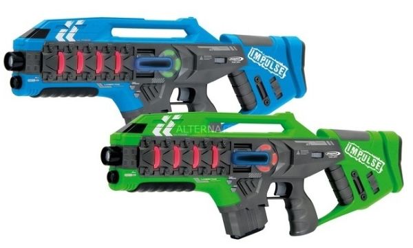 JAM410084 - 2 rifles de pulso láser azul y verde - 1