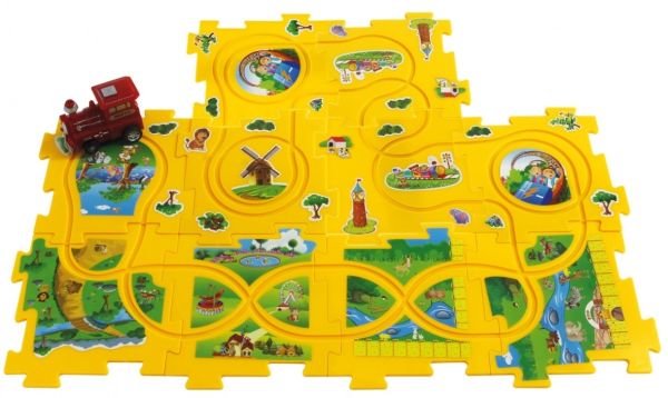 JAM460303 - Rompecabezas de tren zoológico dinámico - 11 piezas - 1