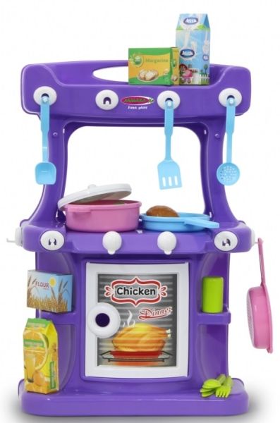 JAM460427 - Cocina Little Cook Púrpura - 43 Piezas - 1