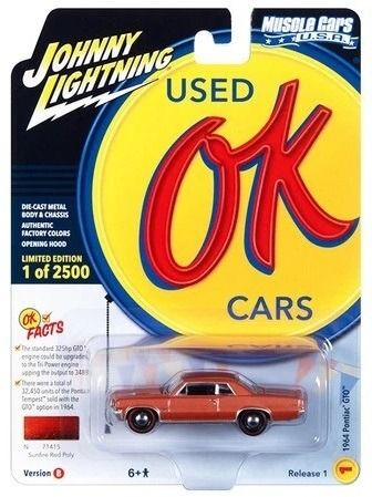 JLMC032B-A - PONTAC GTO 1964 Rojo Sunburst de la serie MUSCLE CARS 2023 en blíster - 1