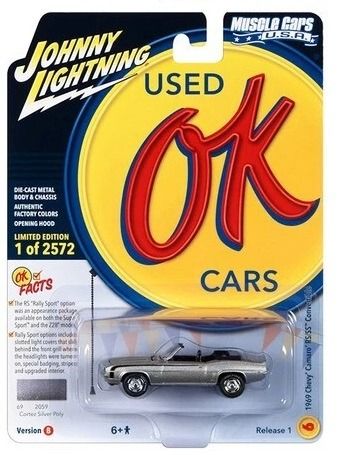 JLMC032B-F - CHEVROLET Camaro RS/SS Convertible Plata de la serie MUSCLE CARS 2023 en blíster - 1