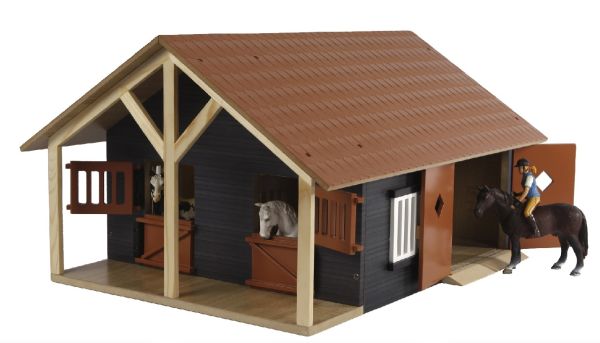KID610167 - Establo de 2 boxes con taller Dimensiones: 51 x 40;5 x 27;5 cm - 1