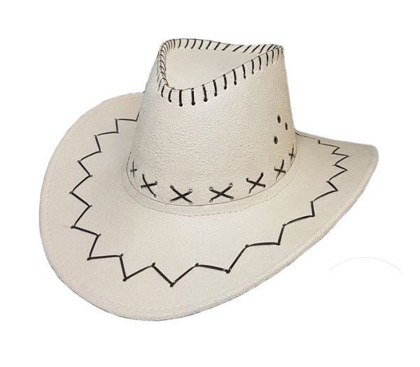 LP00006 - Sombrero de vaquero blanco - 1