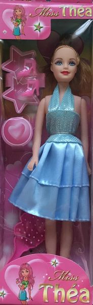 LPB42366B - Muñeca Miss Théa con vestido azul - 29 cm - 1
