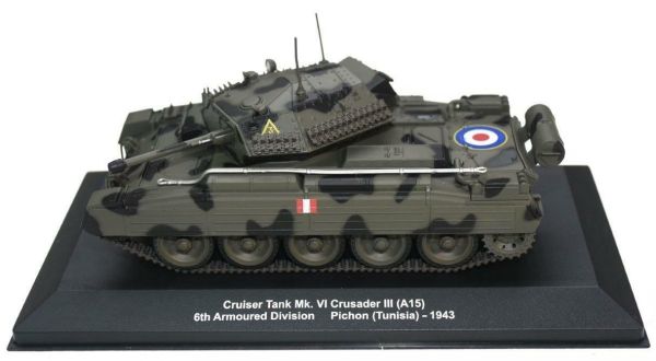 MAGMIVCRUSADER - Tanque de batalla inglés Tanque CRUISER MK VI Crusader III A15 6ta División Blindada Batalla de Pichon Túnez 1943 - 1