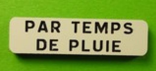 MCD-042 - Señal de advertencia En tiempo de lluvia - Como kit - 1