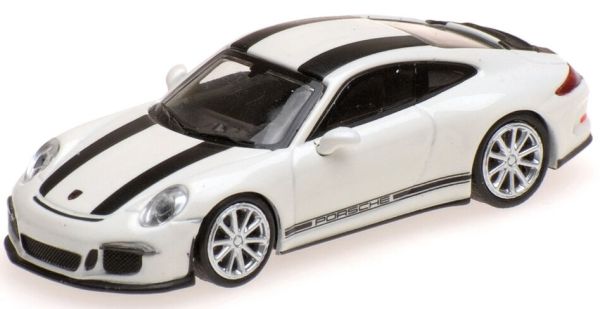 MNC870066226 - PORSCHE 911 R 2016 blanco con franjas negras - 1