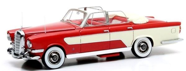 MTX41302-021 - GHIA MB 300C Allungata cabriolet 1956 rojo y blanco - 1