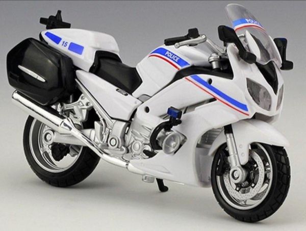 MST32306-C - YAMAHA FJR 1300A Blanco y azul - Police - 1