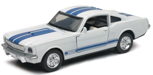 NEW51393C - FORD Shelby GT350 blanco con franjas azules - 1