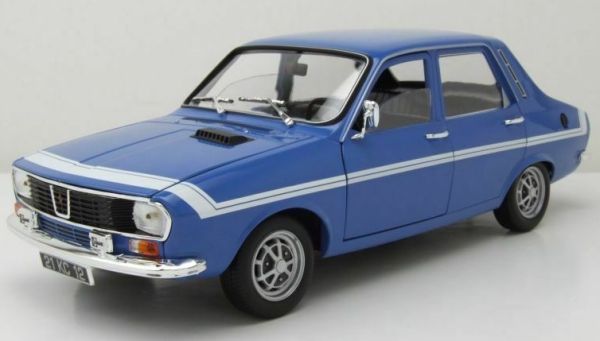 NOREV185210 - RENAULT 12 Gordini 1972 Azul francés con rayas blancas - 1