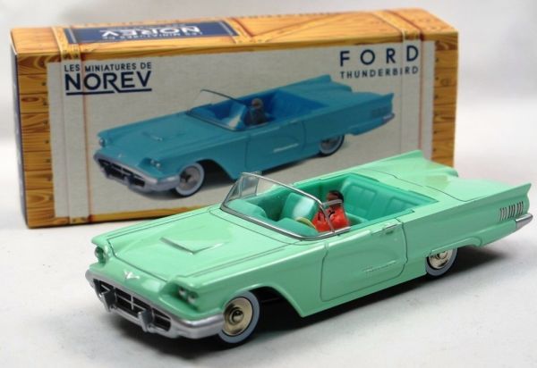 NOREVCL2711 - FORD Thunderbird 1960 Cabriolet verde Adriático con conductor - 1