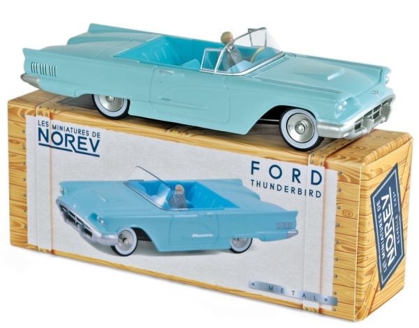 NOREVCL2712 - FORD Thunderbird Aquamarine 1960 descapotable azul con conductor - 1