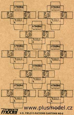 PLS010 - 20 cajas en miniatura del ejército de los EE.UU. para montar para diorama dimensiones de una caja 0;8 x 0;6 x 0;5 cm - 1