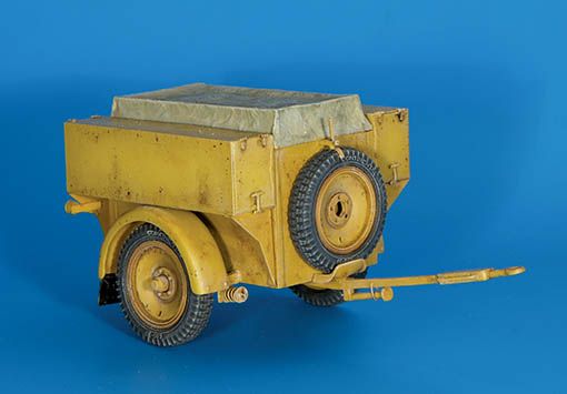 PLS257 - Remolque militar alemán en kit para montar y pintar para diorama - 1
