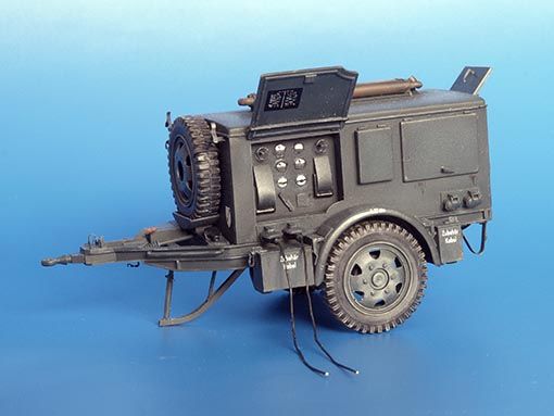 PLS259 - Grupo electrógeno alemán SD AH 24 en kit para montar y pintar para calcas de diorama proporcionadas - 1