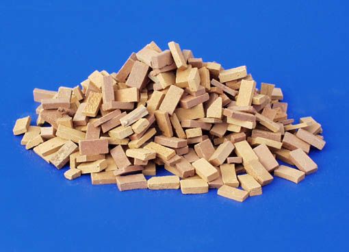 PLS4020 - Ladrillos en miniatura rojos y beige para diorama - 1