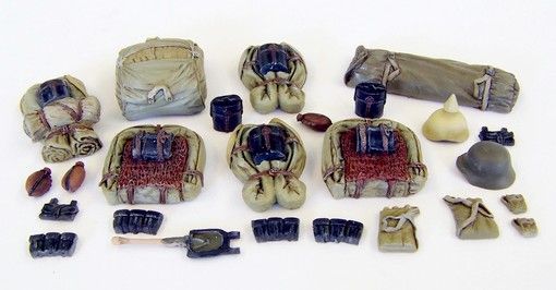 PLS4046 - Pack de soldados alemanes de 14/18 miniatura para pintar para diorama 25 piezas - 1