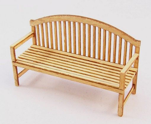 PLS427 - Banco en miniatura para montar dimensiones 5 x 1;6 cm altura 3 cm - 1