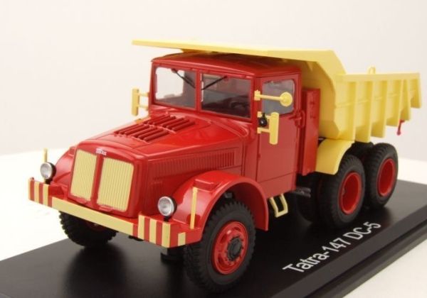 PRXPCL47031 - TATRA 147 DC-5 rojo con volquete beige - 1