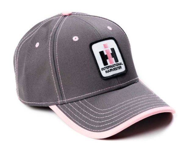 PIH45 - Gorra gris con detalles rosas y logo de IH. - 1