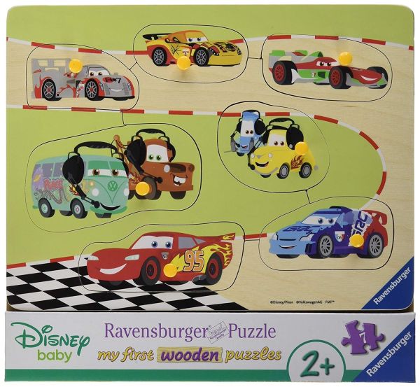 RAV036868 - Puzzle de Madera - 9 Piezas - Bebés Disney - CARS y sus amigos - 24 x 21 cm - 1