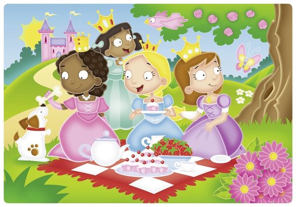 RAV056125 - Puzzle - 12 Piezas - La princesa y sus amigas - 19 x 19 cm - 1